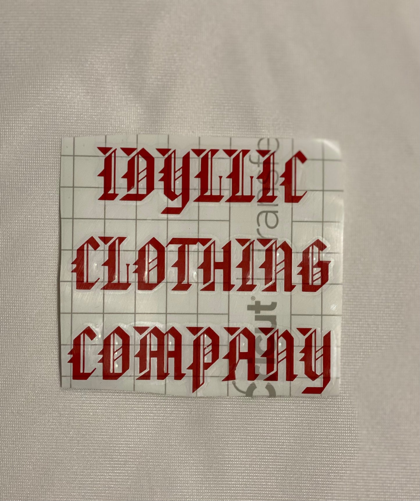 Idyllic clothing company decals